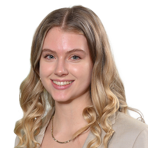 Headshot of a White woman with long blond hair