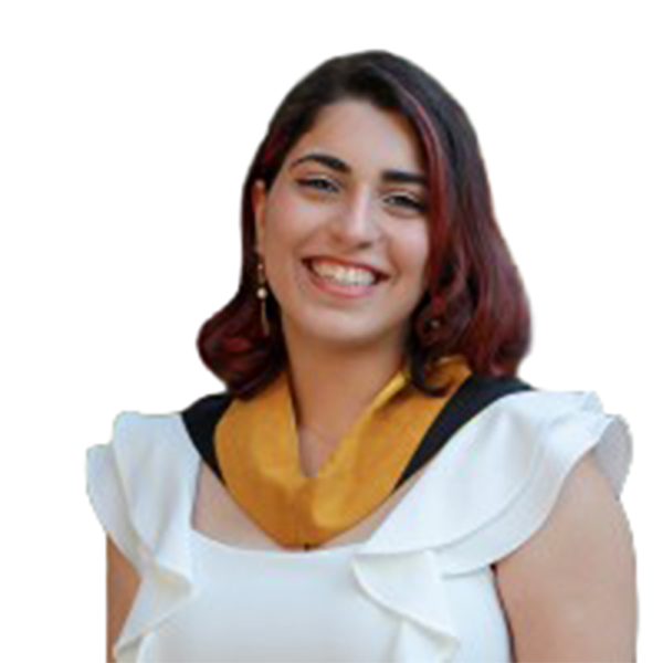 Headshot of a woman with medium length brown hair